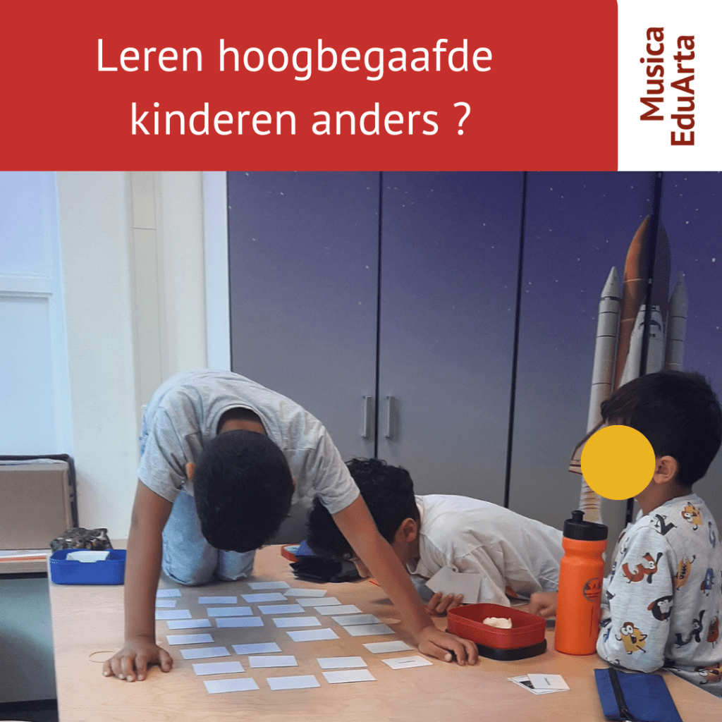 Hoogebgaafde kinderen leren anders