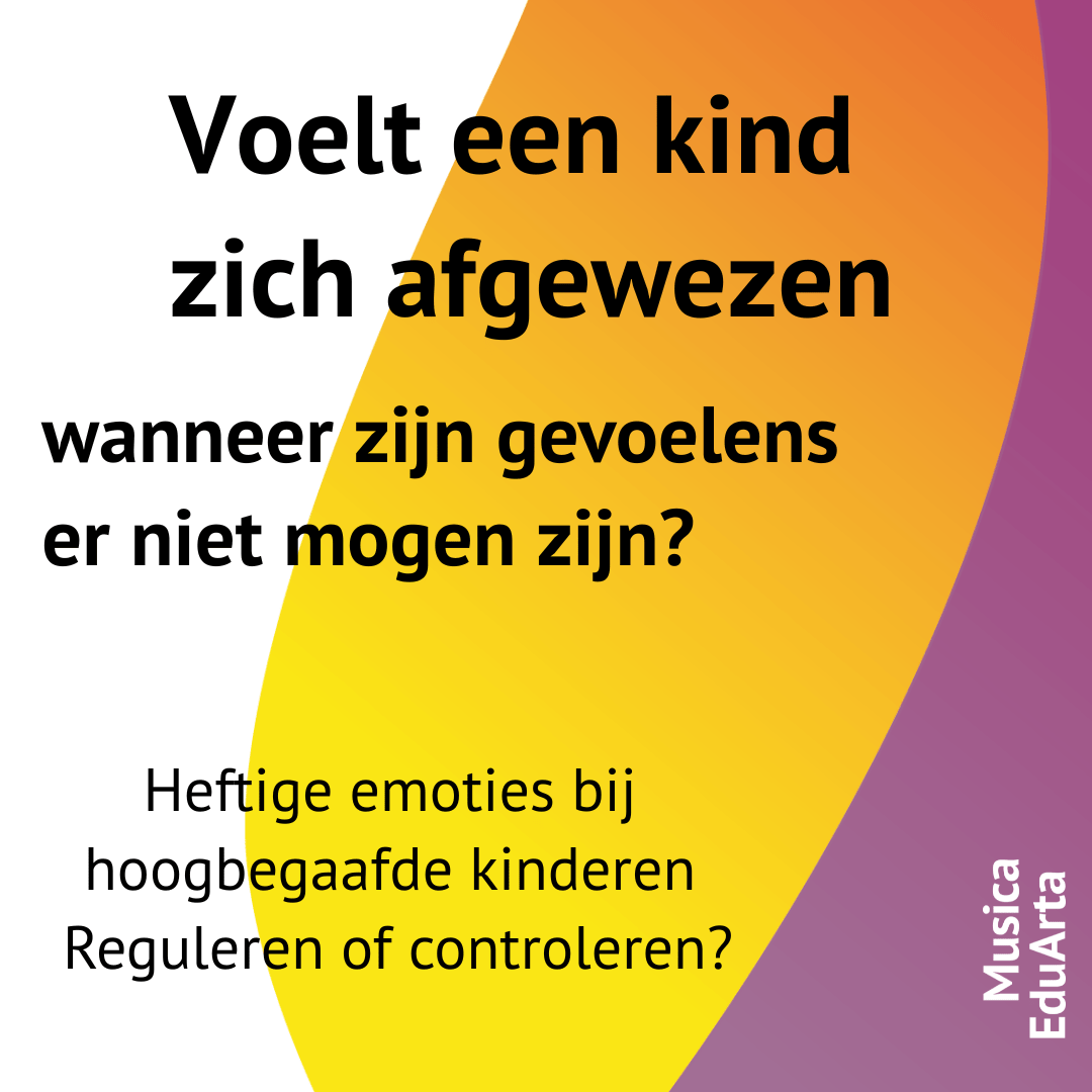 Heftige emoties hoogbegaafde kinderen