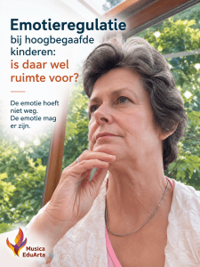 Emotieregulatie, is daar wel ruimte voor?